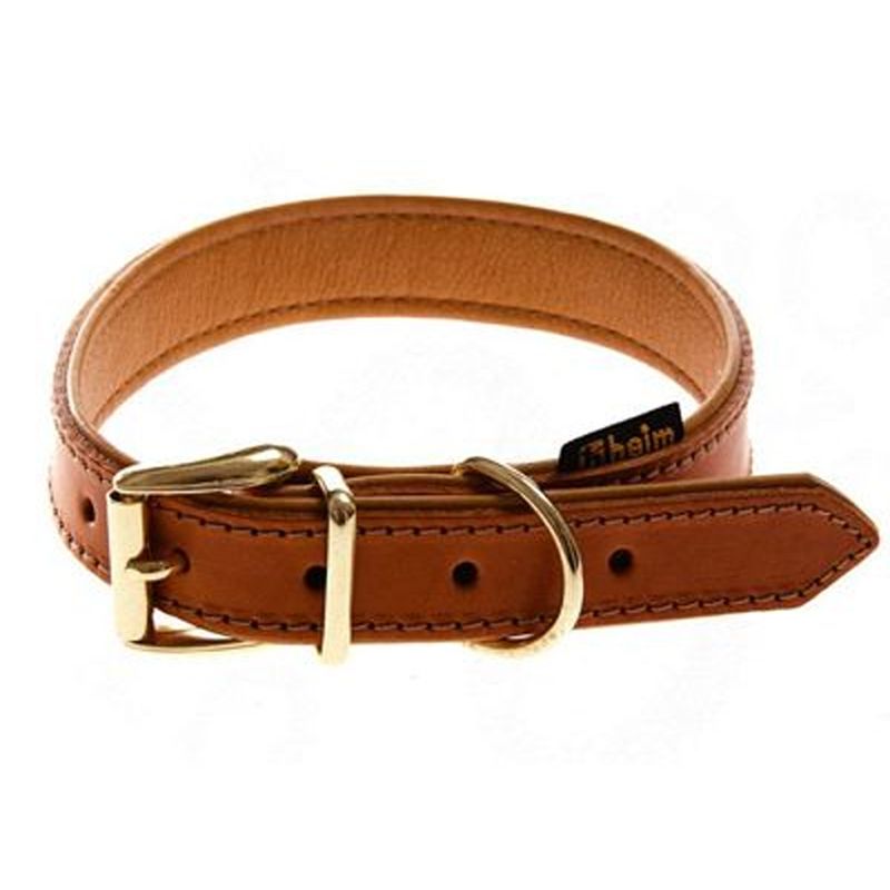 Heim Buffalo Dog Collar - Cognac Size 55