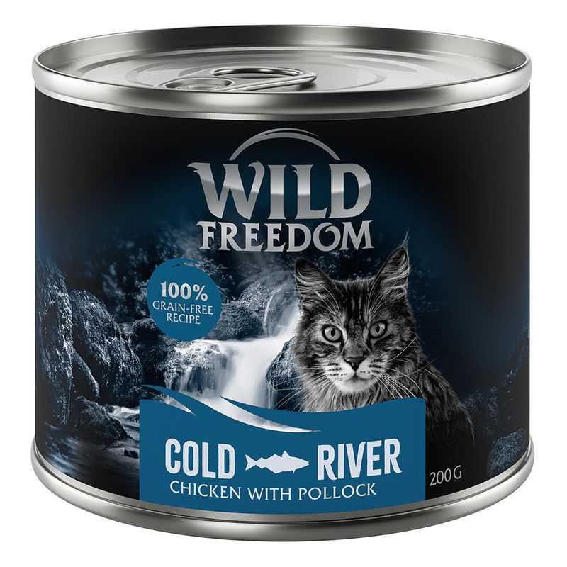 Wild Freedom Adult Mixed Trial Pack 6 x 200g Mixed Pack I (Chicken, Pollock, Lamb, Rabbit, Game)
