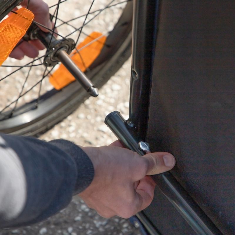 HAFENBANDE Cabby S bicycle trailer incl. two couplings / gears L 116 x W x H 61 cm / up to 20 kg