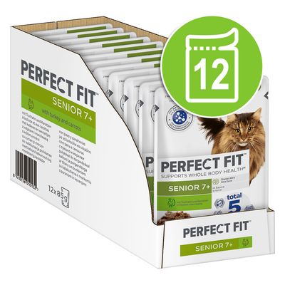 Perfect Fit Senior Pouches Turkey & Carrot (12 x 85g)