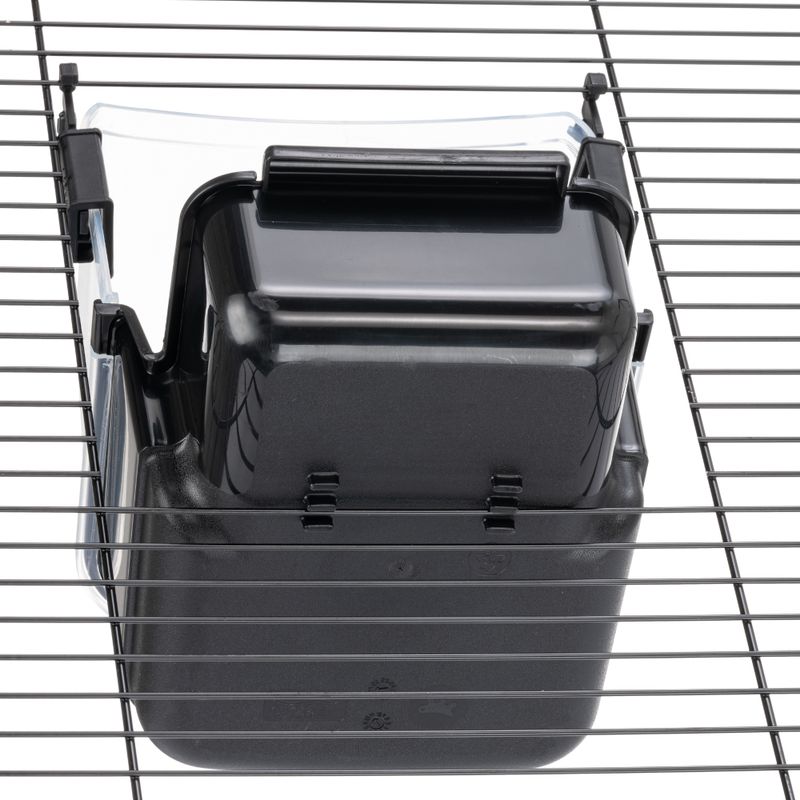 Ferplast Large Parakeet Bird Bath, black L 19 x W 23 x H 22 cm