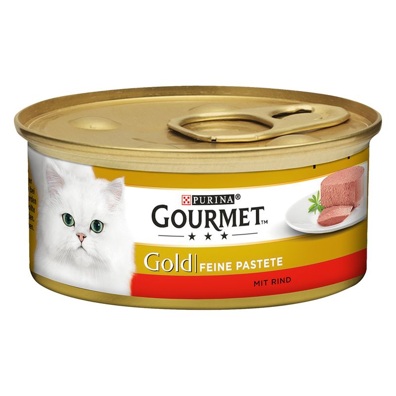 Gourmet Gold Pâté Recipes Saver Pack 24 x 85g Meat & Fish Mixed Pack (Rabbit, Chicken, Salmon, Kidney)