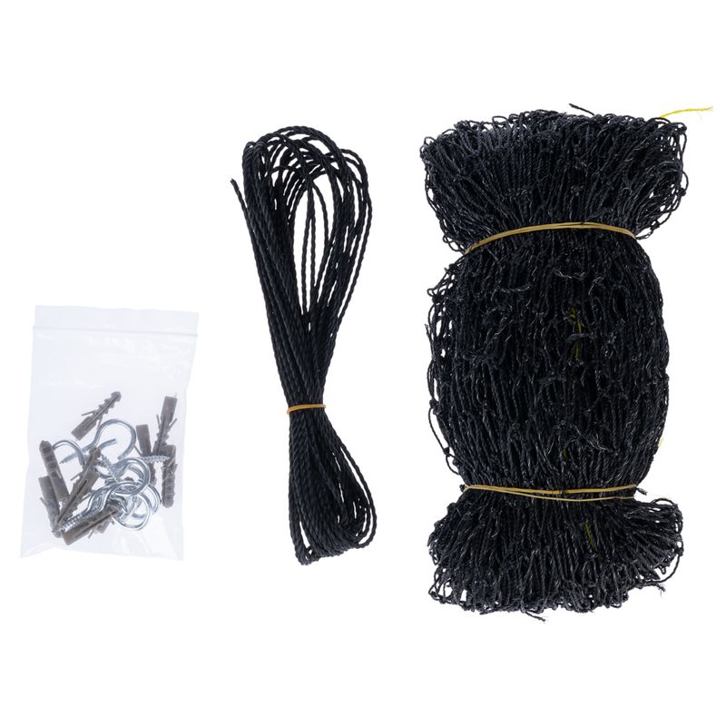 TIAKI Cat Safety Net with Wire Reinforcement - Black 2 x 1.5 m