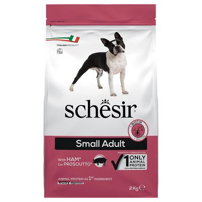 Schesir Dog Small Adult with Ham 2kg