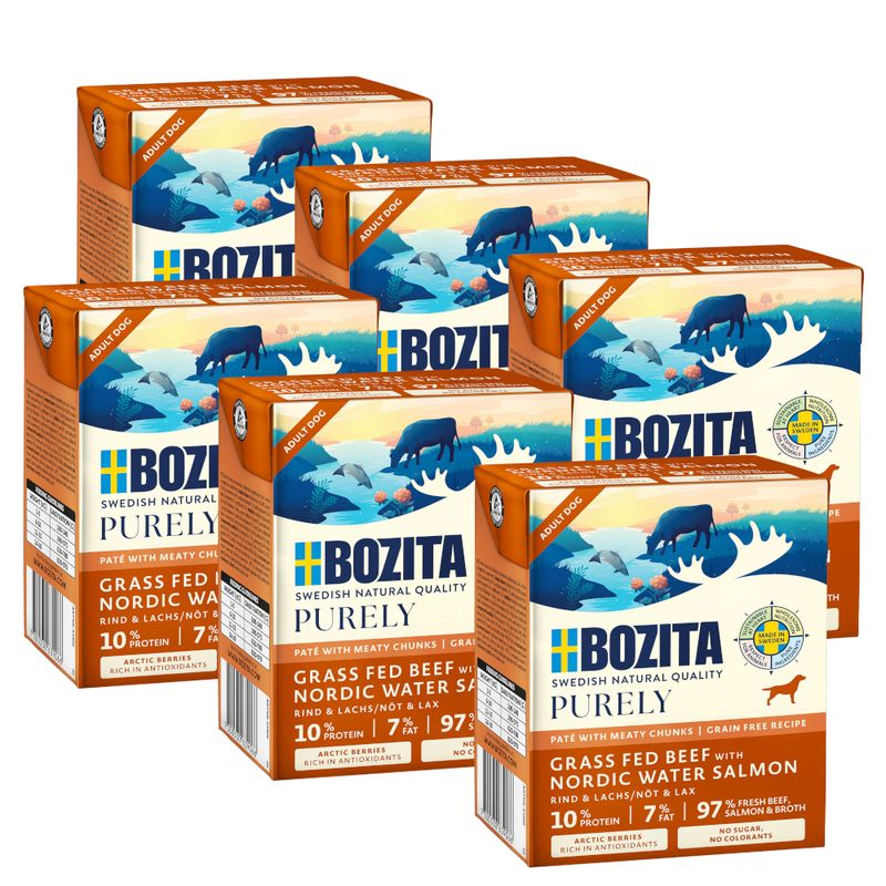 Bozita Purely Paté 6 x 370g Puppy & Junior Turkey