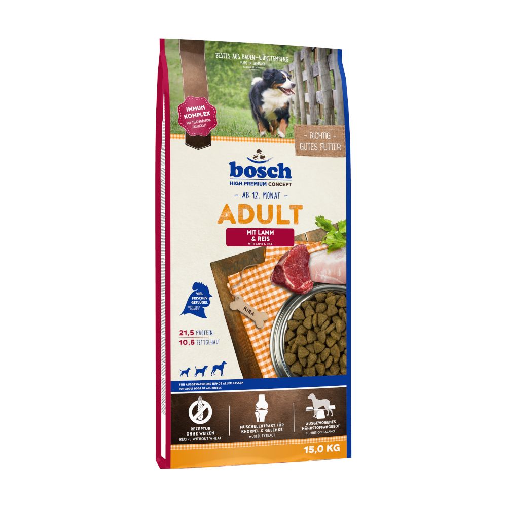 bosch Adult Lamb & Rice Dry Dog Food 15kg