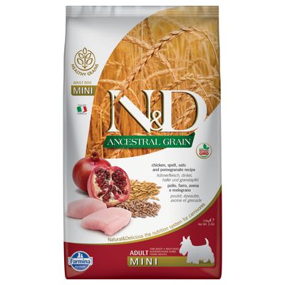 Farmina N&D Low Grain Mini Chicken & Pomegranate 7 kg