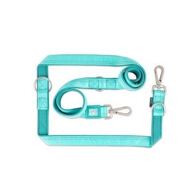 Max & Molly Multifunctional Leash Matrix 2.0 - Turquoise Size S: 200cm long, 20mm wide