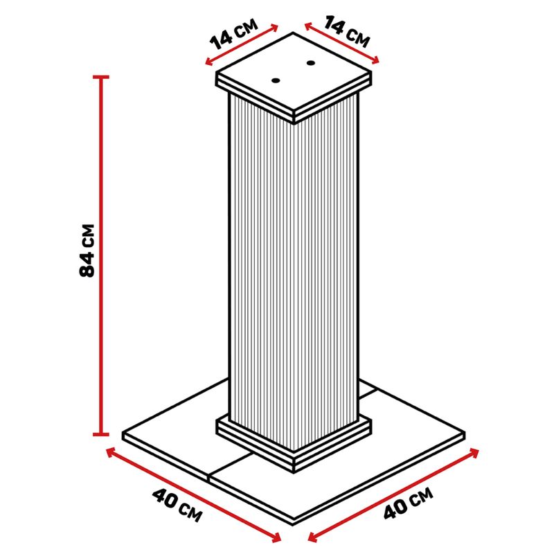 Canadian Cat Company Kenny Scratching Post Beige