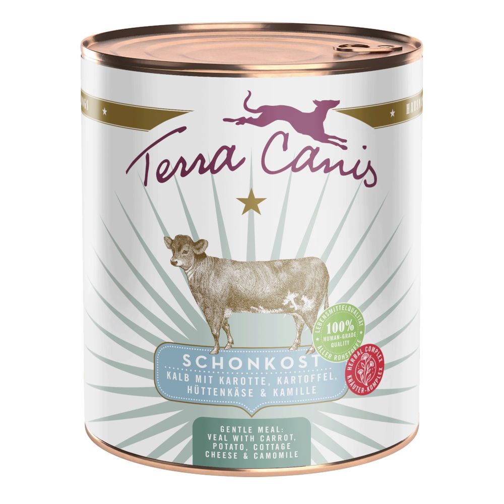 Terra Canis First Aid Diet 6 x 800g Chicken with Carrot, Potato, Cottage Cheese & Camomile