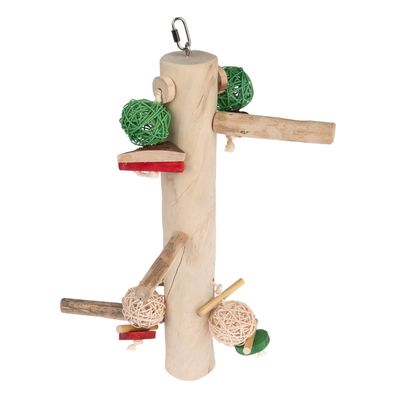 TIAKI XL Java Wood Perch Station Swing 51 x 25 x 19cm (L x W x H)