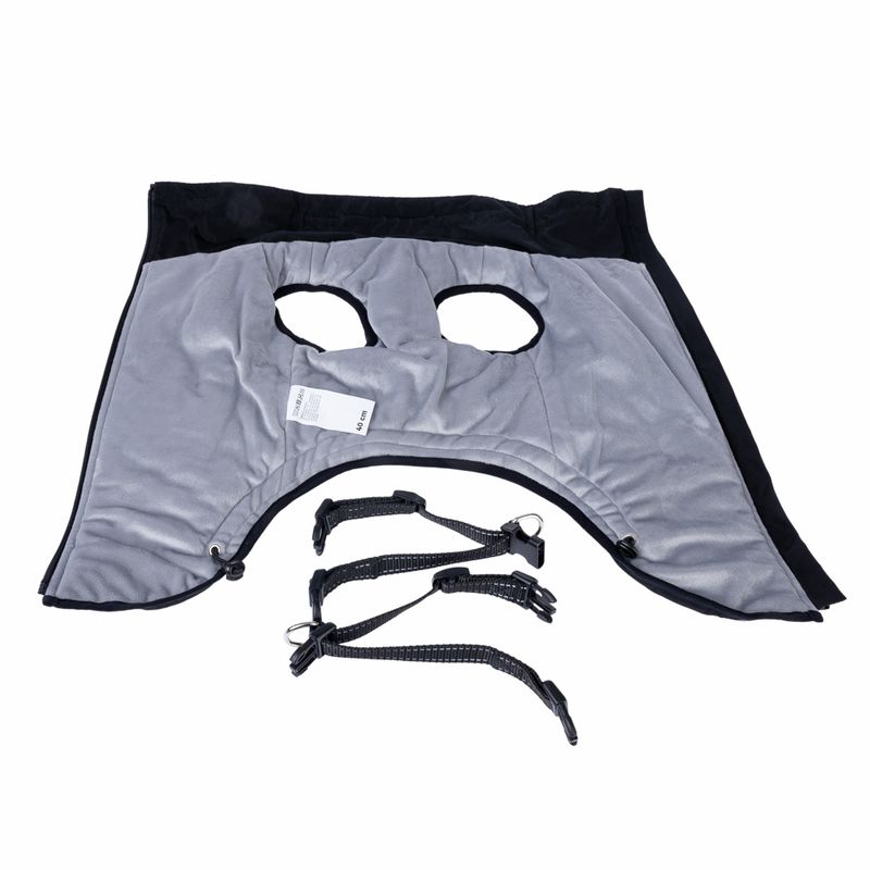 TIAKI Arkon Dog Coat with Harness - Black approx. 30cm Back Length