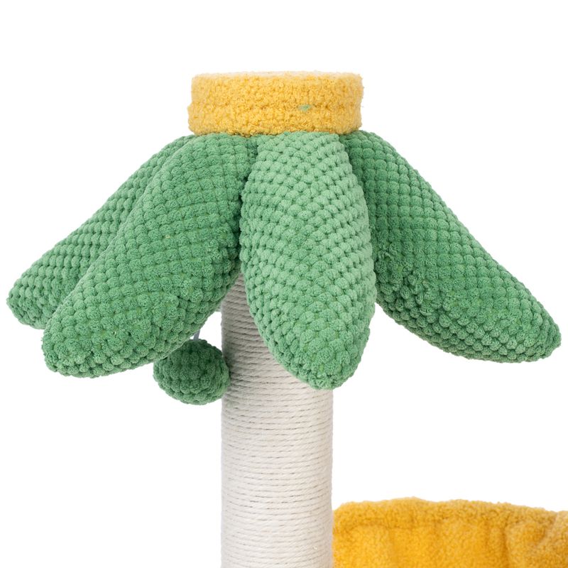 TIAKI Palm Scratching Tree with Hammock Yellow