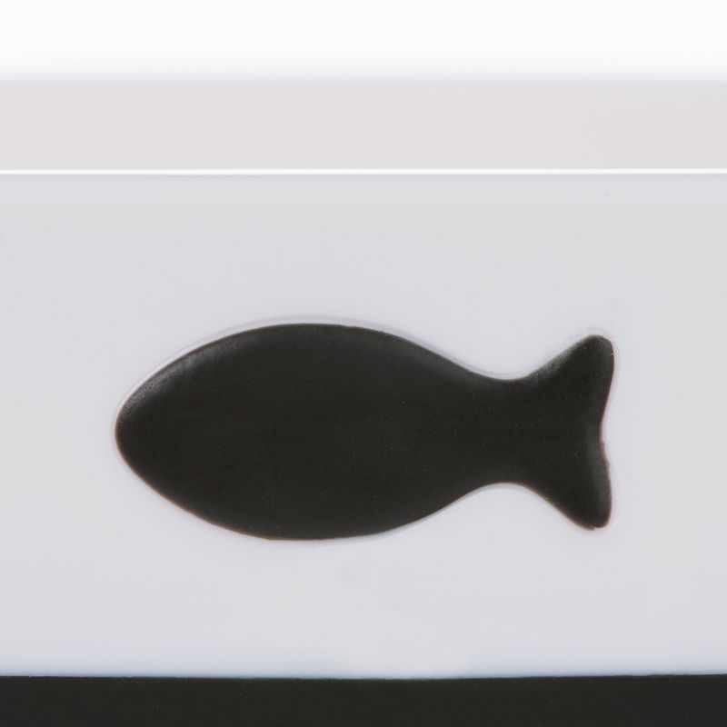 Little Fish Plastic Cat Bowls - Set of 2 2 x 200ml