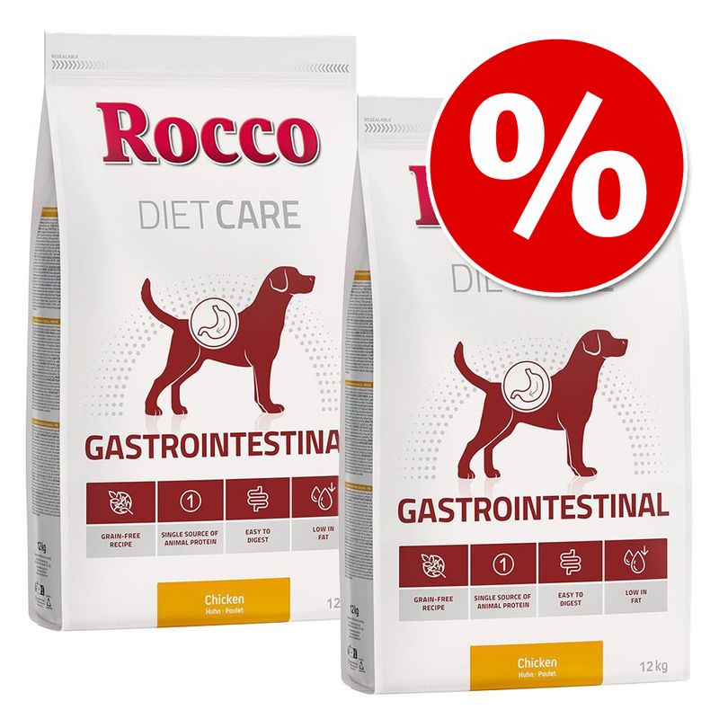 Rocco Diet Care Economy Pack 2 x 12kg Gastrointestinal - Chicken