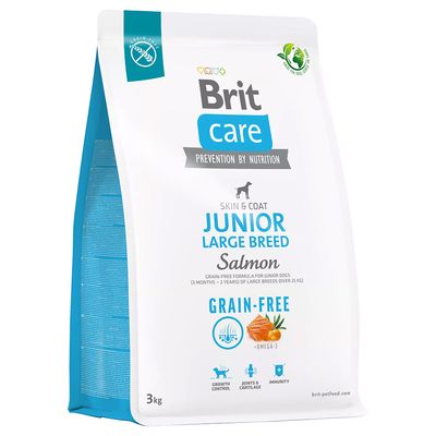 Brit Care Dog Grain-free Junior Large Breed Salmon & Potatoes 3kg