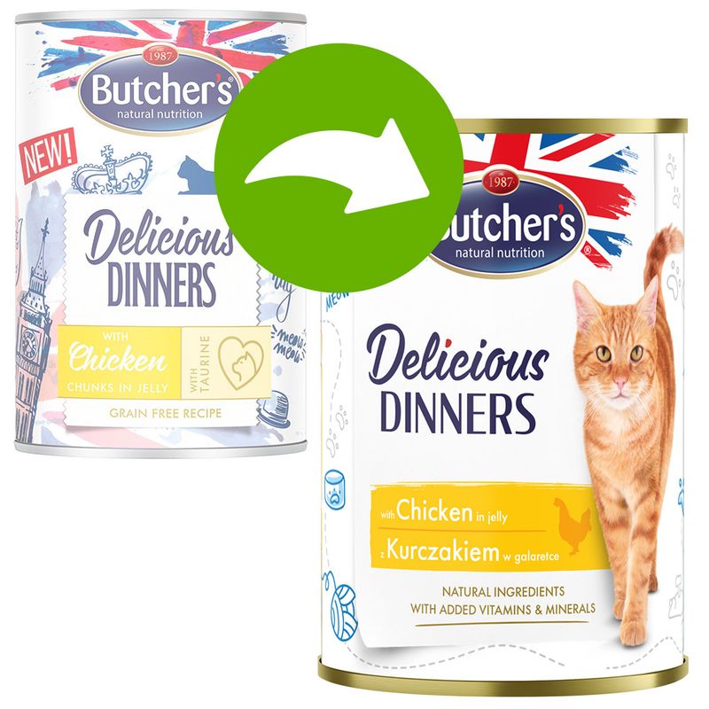 Butcher's Delicious Dinners Saver Pack 24 x 400g Mixed Pack (3 Varieties)