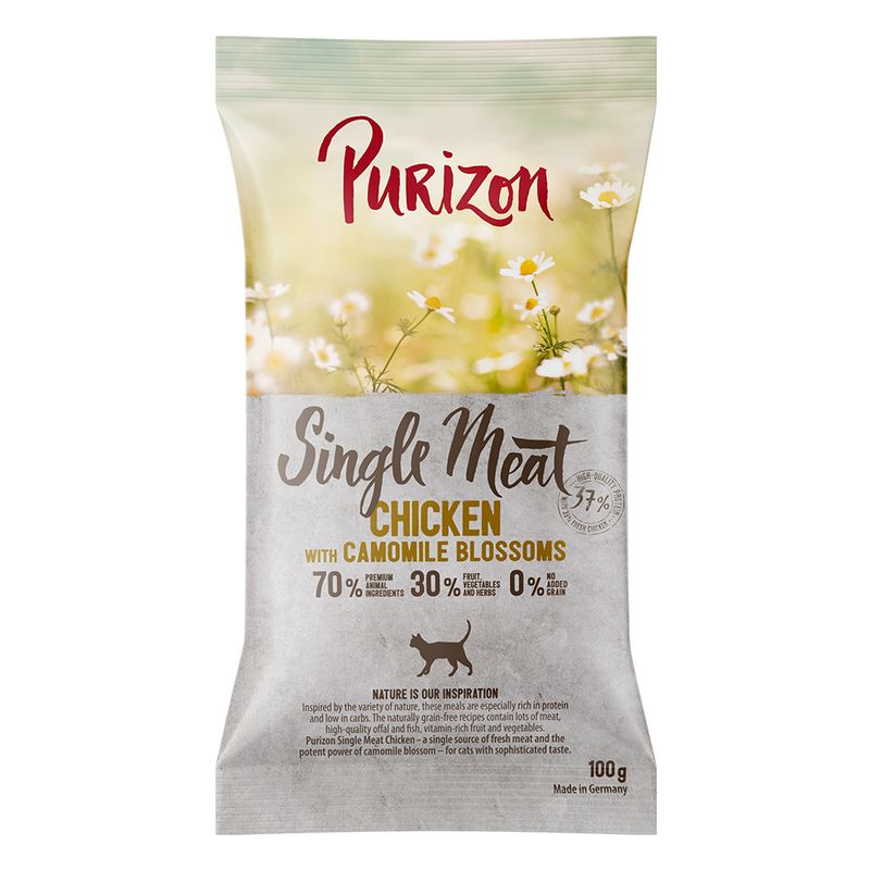 Purizon Single Meat Chicken with Camomile Blossoms 100g