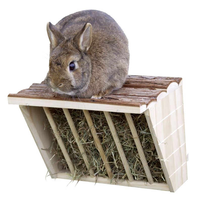 Kerbl Pet Hay Rack XL Natural 28 x 20.5 x 22cm (L x W x H)
