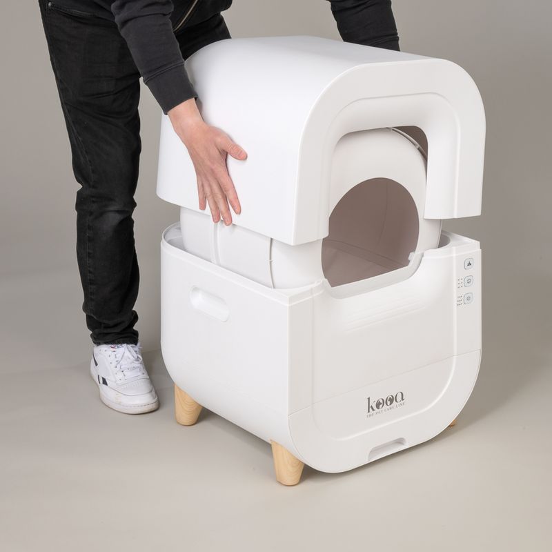 kooa Automatic Litter Box White