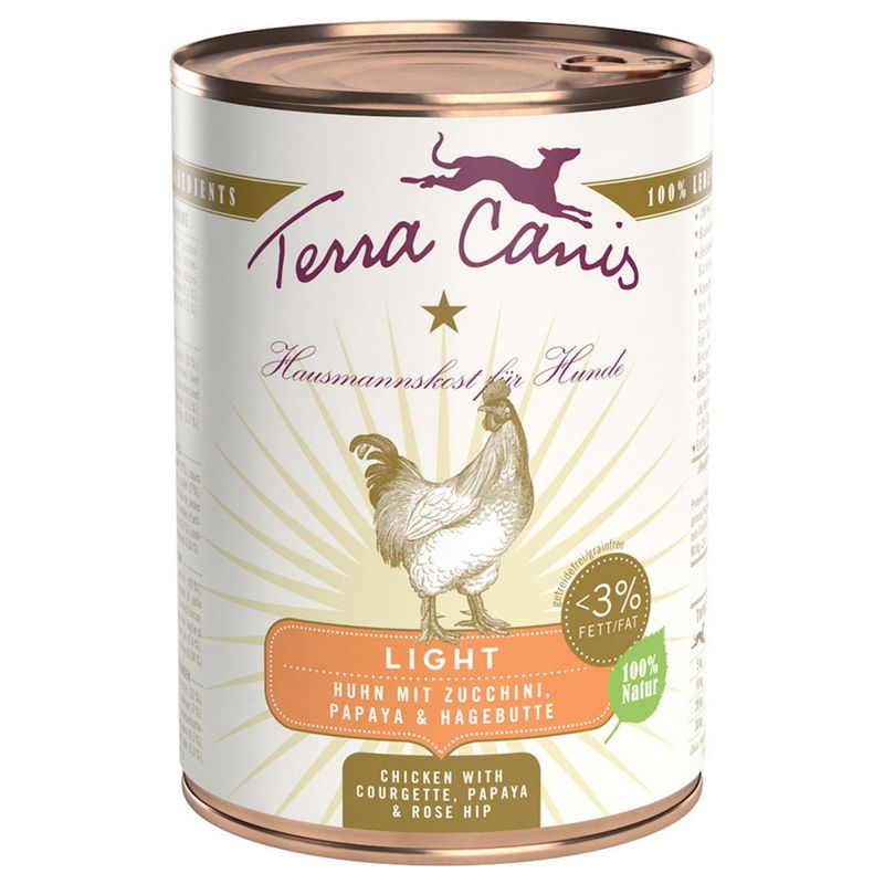 Terra Canis Light 6 x 400g Turkey with Celery, Banana & Sea Buckthorn