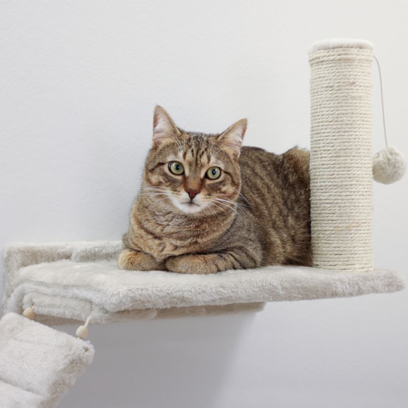 Kerbl Pet Climbing Wall Matterhorn for Cats - Beige Beige - 6-piece Set