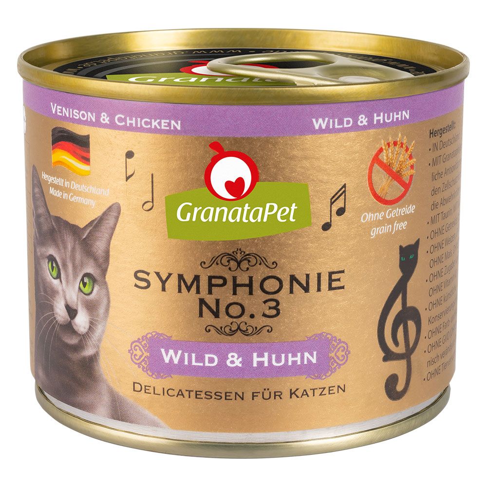 GranataPet Symphony 6 x 200 g Game & chicken