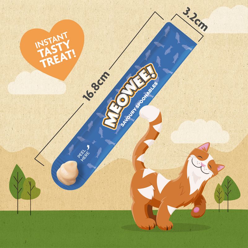 Meowee! Savoury Spoonables 8 x 14g Tuna