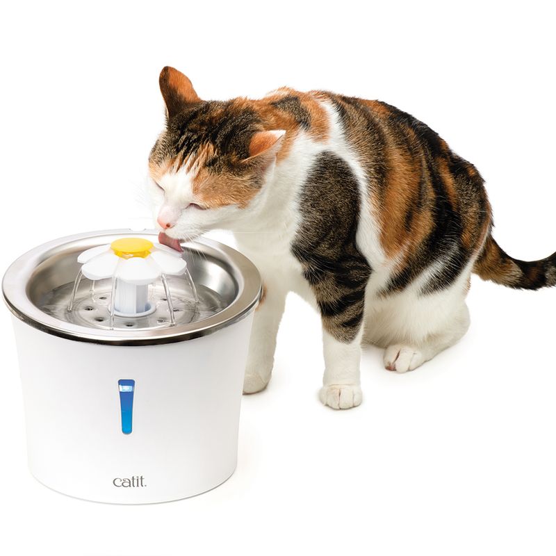Catit Flower Drinking Fountain Stainless Steel Drinking Fountain (3 Litres)