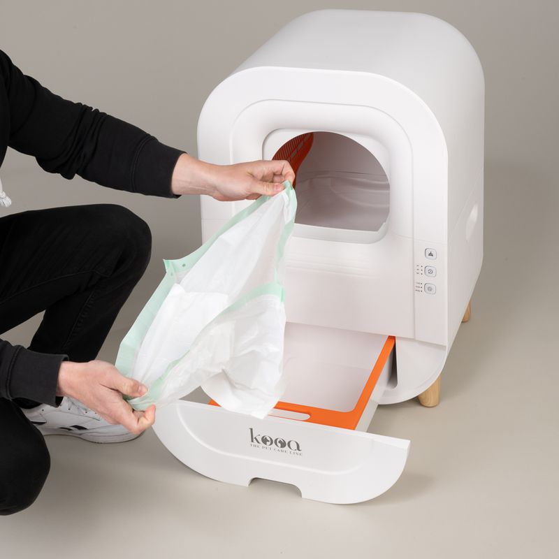 kooa Automatic Litter Box White