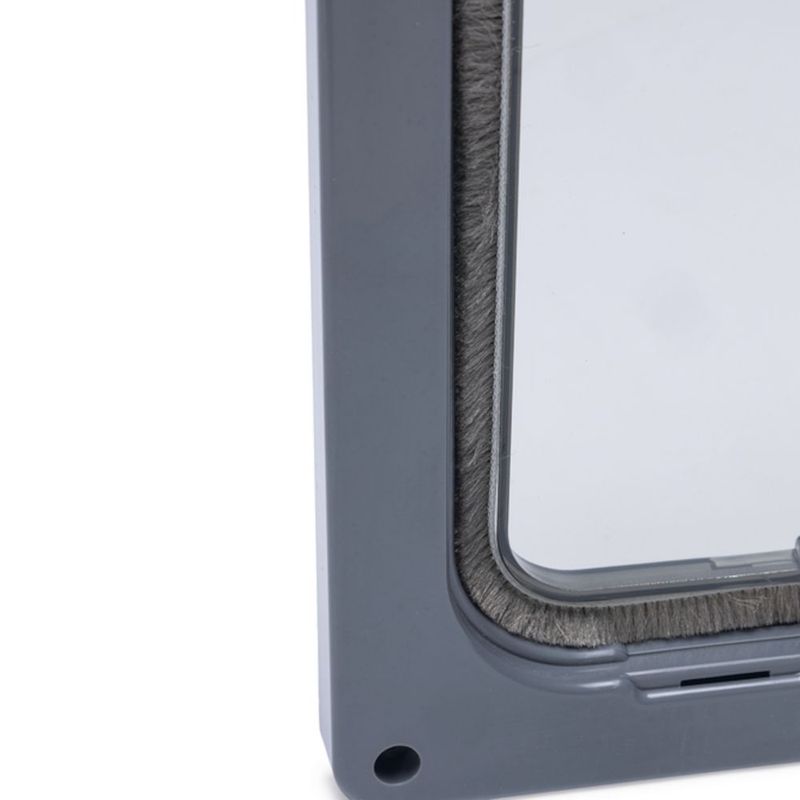 Karlie Cat Flap with 2-way Closure Grey: 20 x 19.2cm (W x H)