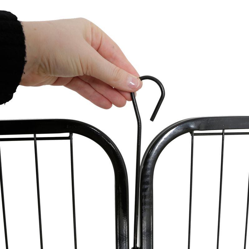 Kerbl Pet Enclosure with Door for Dogs and Puppies 8 elements, 80 x 77cm (W x H)