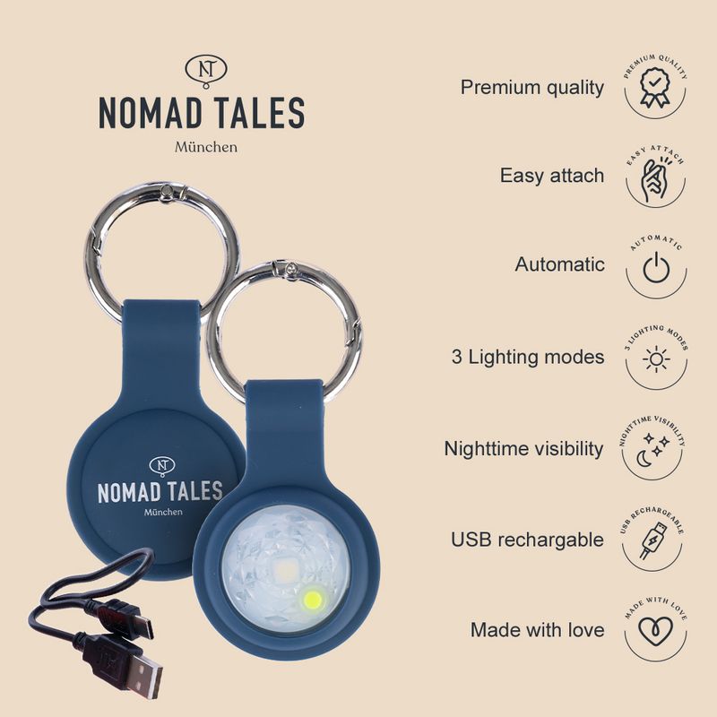 Nomad Tales Bloom USB light pendant High Light blue
