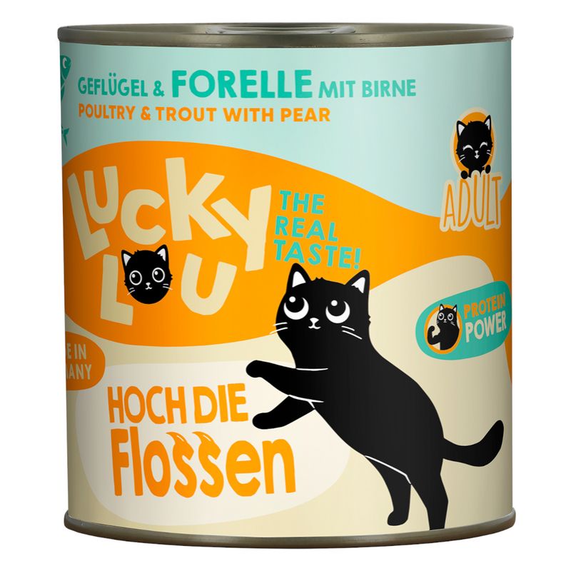 Lucky Lou Adult 6 x 800g Poultry & Trout