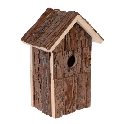 TIAKI log cabin nesting box L 17 x W 12.5 x H 26 cm
