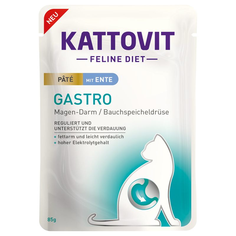 Kattovit Gastro Paté 10 x 85g Duck