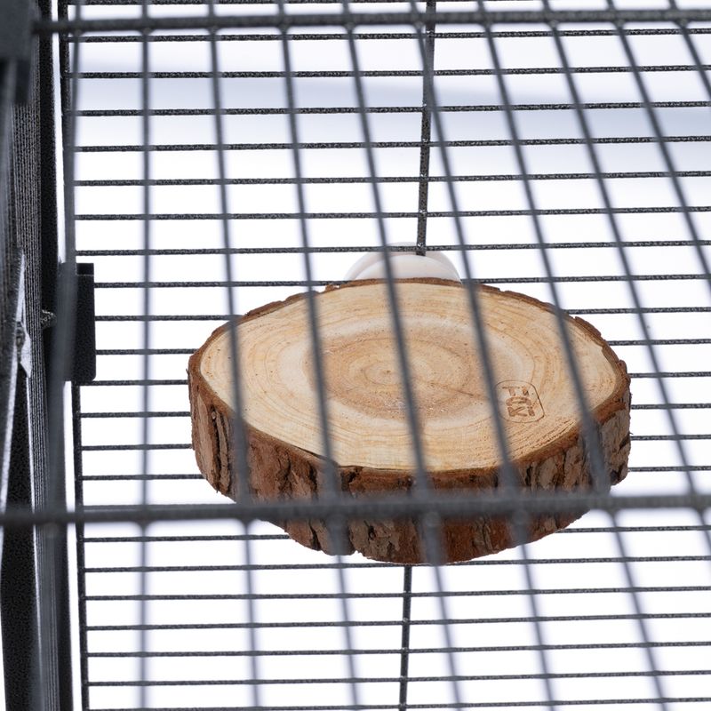 TIAKI Wooden Platform with Bark - Round approx. diameter 10cm