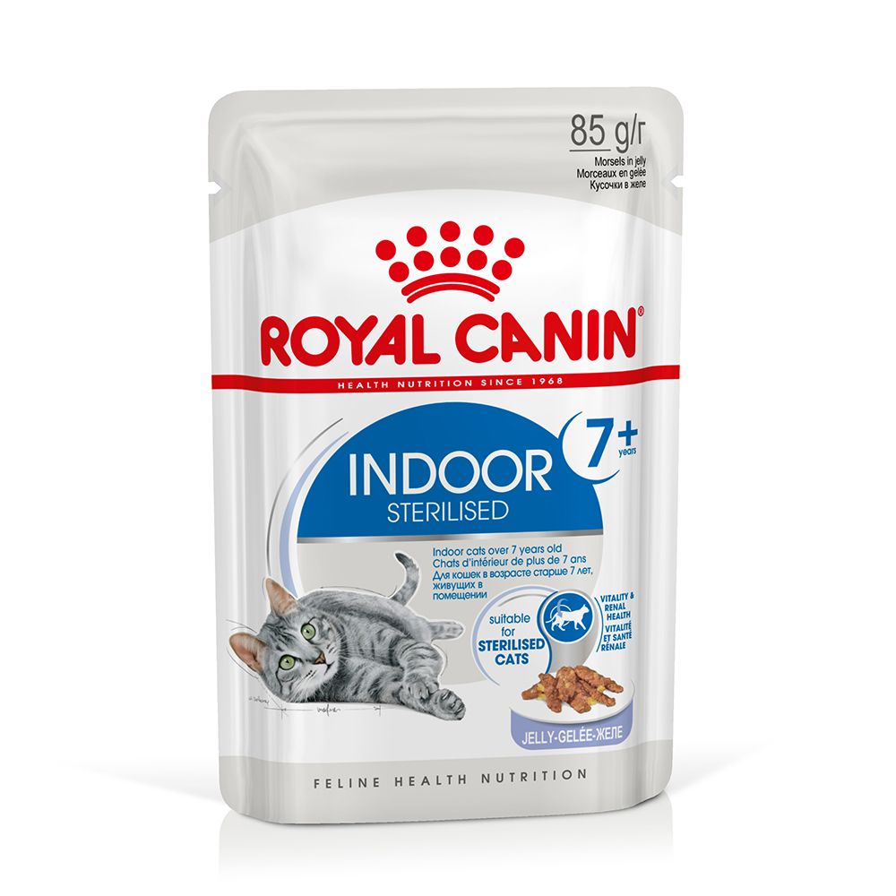 Royal Canin Indoor Sterilised 7+ in Jelly 12 x 85g