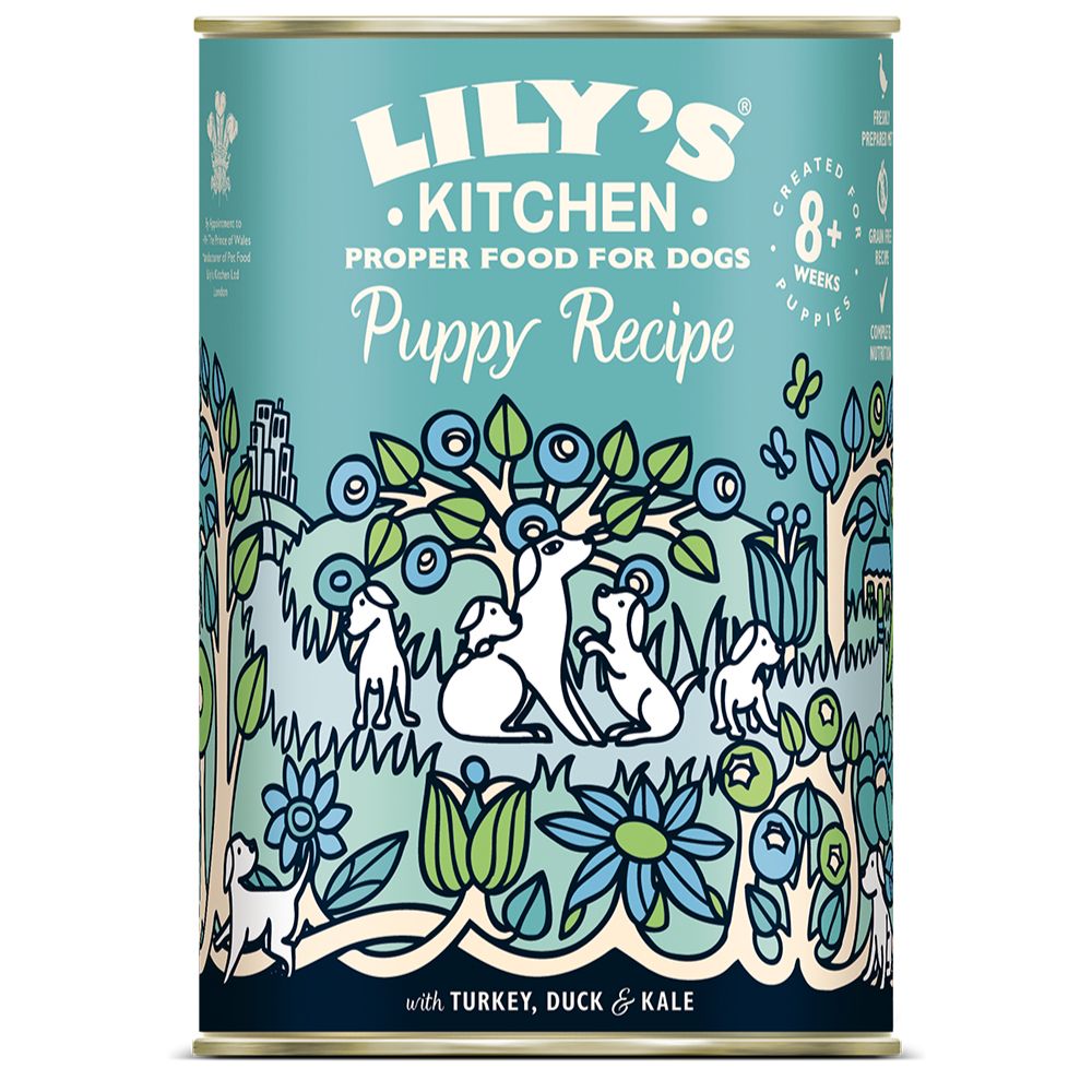 Lily's Kitchen Puppy Recipe with Turkey, Duck & Kale 6 x 400g