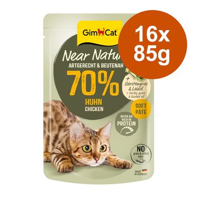 GimCat Near Nature 16 x 85g Chicken