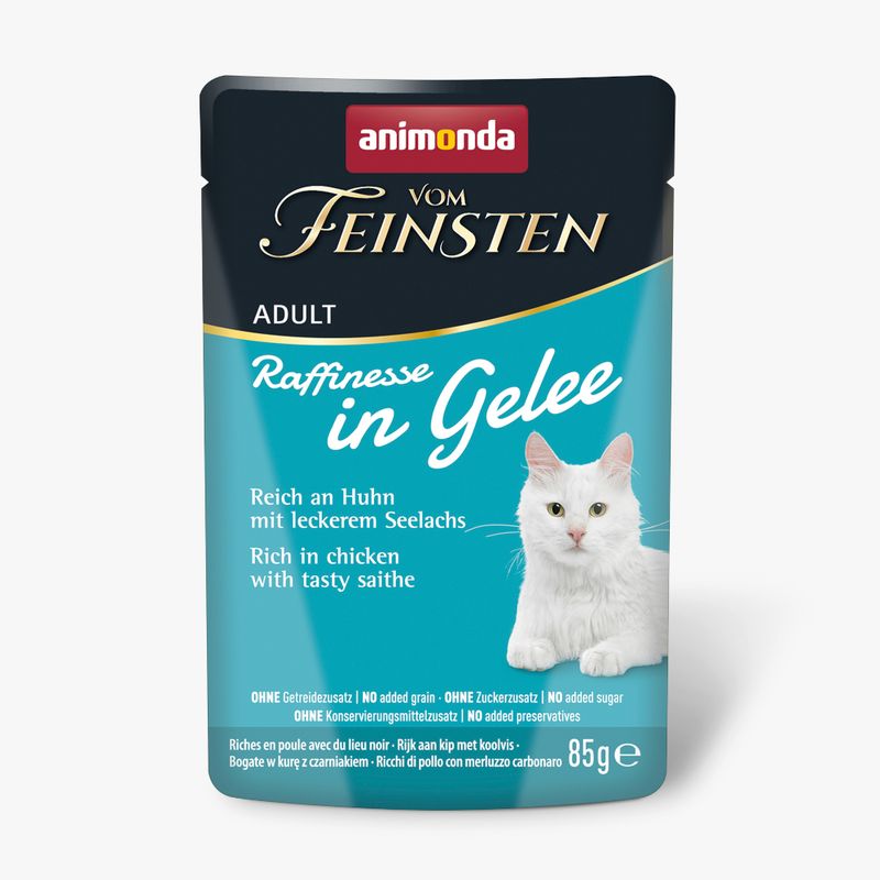 animonda vom Feinsten Adult Raffinesse in Jelly 24 x 85g Rich in Chicken with Beef