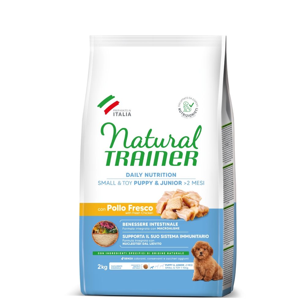 Natural Trainer Puppy & Junior Small & Toy with Chicken 2 kg
