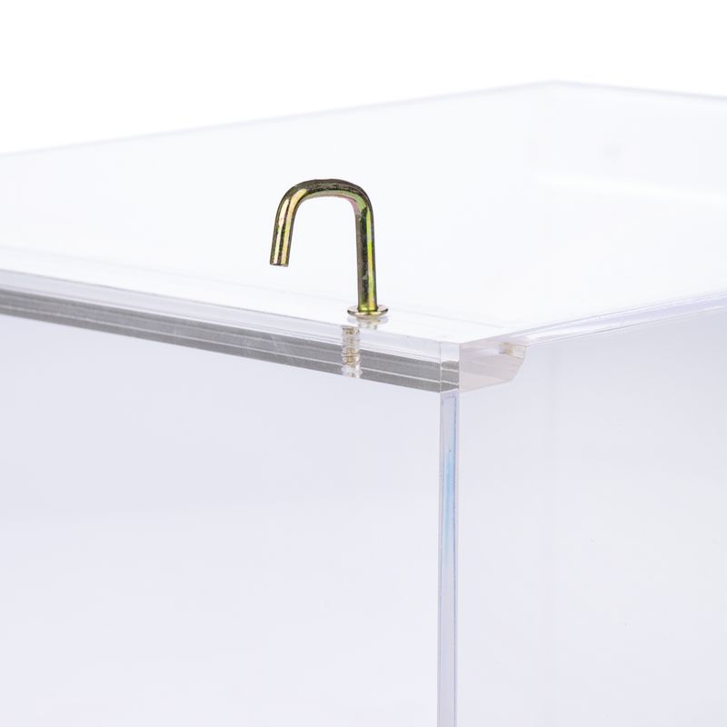 TIAKI No-Mess Acrylic Bird Feeder Size S: 13 x 14 x 13cm (L x W x H)