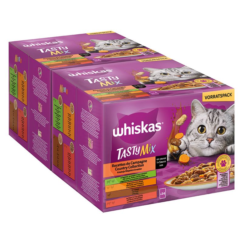 Whiskas Tasty Mix Pouches 48 x 85g Chef's Choice in Sauce