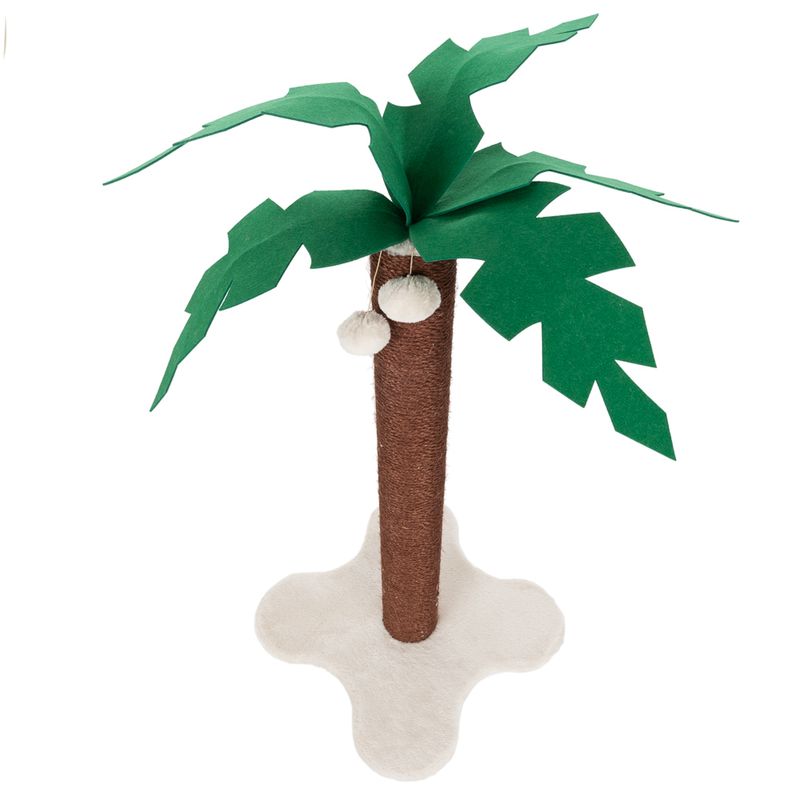 Coco Palm Scratching Post Brown / Cream
