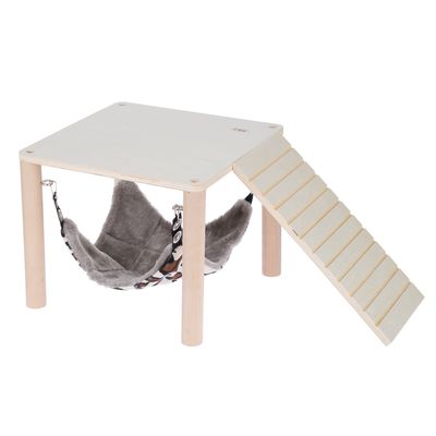 TIAKI Small Animal Platform with Hammock 49.5 x 28.5 x 23cm (L x W x H)