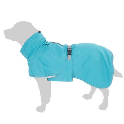 TIAKI Dog Raincoat - Teal approx. 30cm (Back Length)