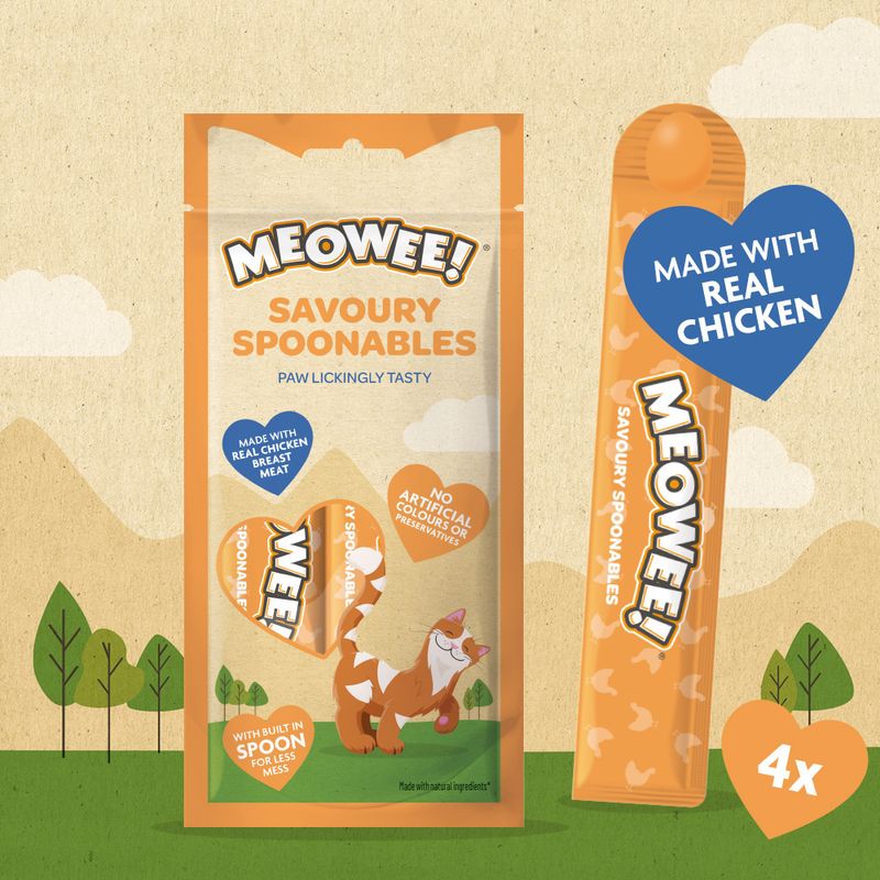 Meowee! Savoury Spoonables 4 x 14g Tuna