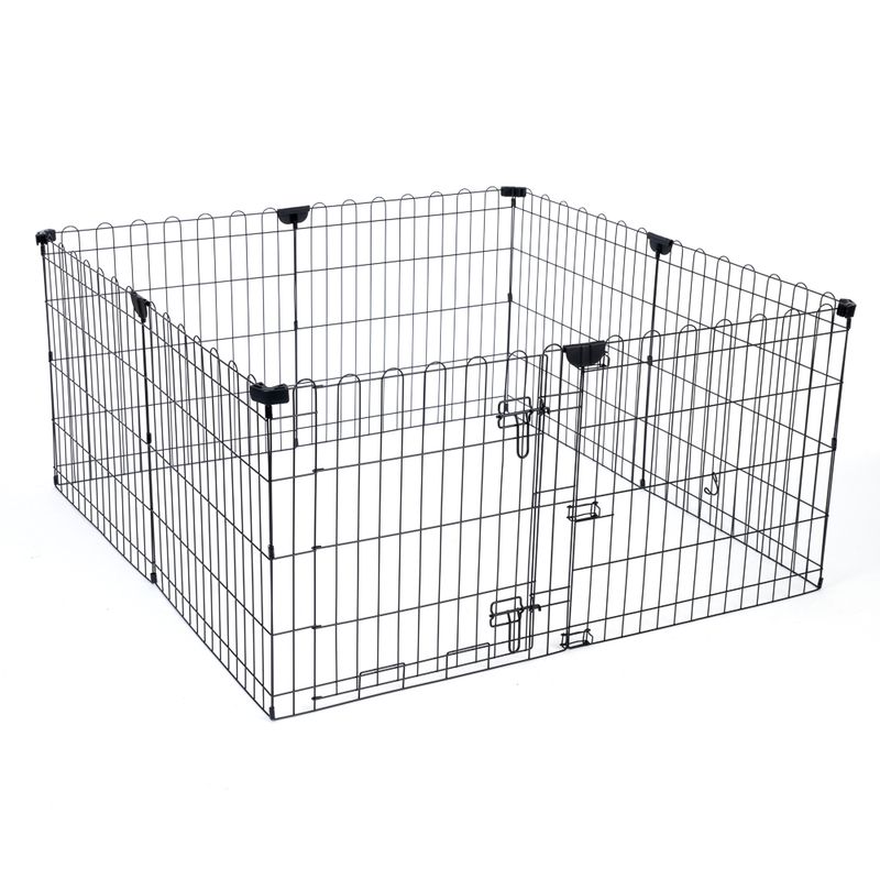 TIAKI Metal Puppy Pen Size M: 8 Panels each 61 x 76cm (W x H)