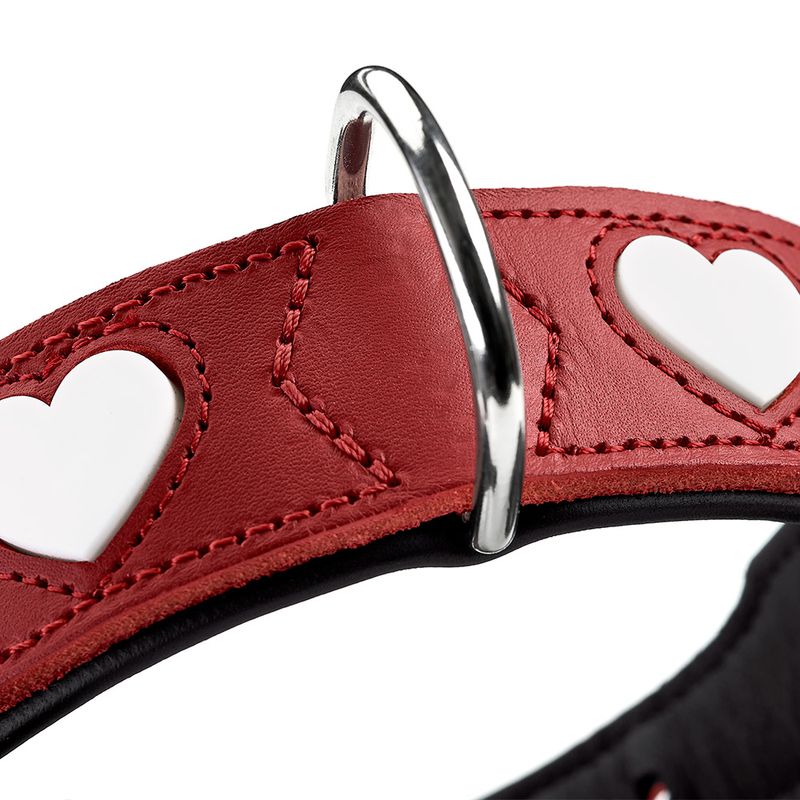 HUNTER Love Collar - Red Size 47: 38 - 44 cm Neck Circumference